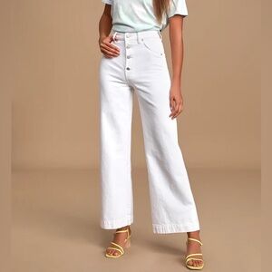 BNWT Rolla’s Wide Leg Vintage White Jeans, Premium Denim
